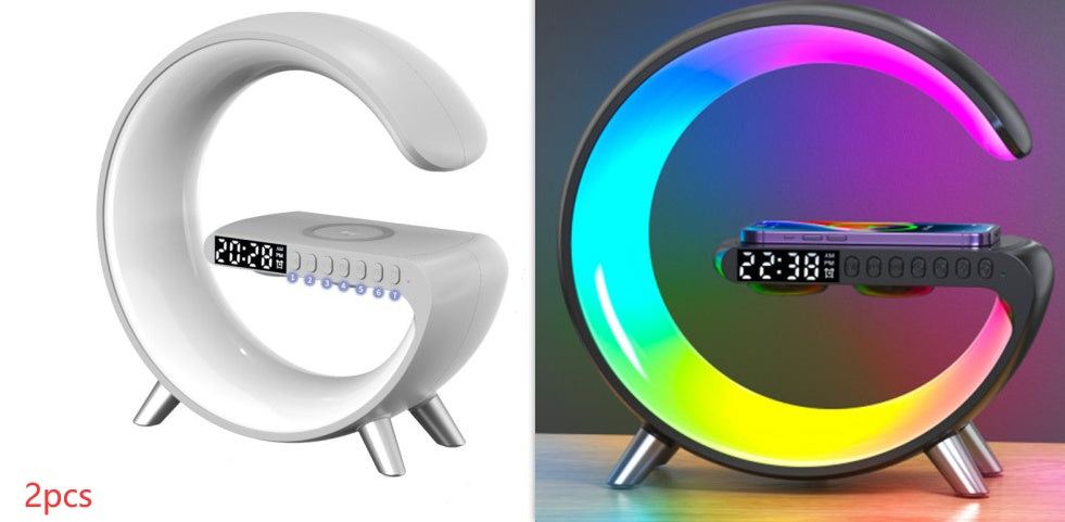 GlowCharge Pro- Wireless Charger + 200+ Pattern LED Atmosphere lamp + Bluetooth Speaker