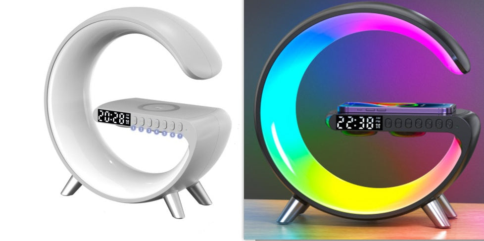 GlowCharge Pro- Wireless Charger + 200+ Pattern LED Atmosphere lamp + Bluetooth Speaker