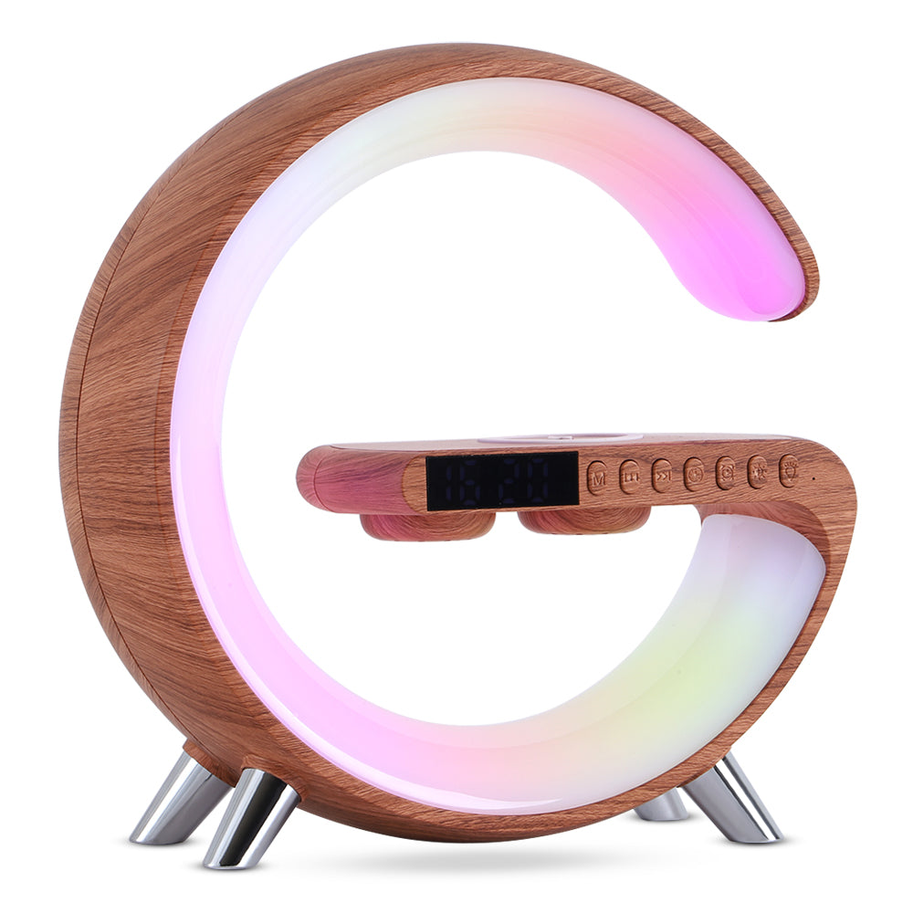 GlowCharge Pro- Wireless Charger + 200+ Pattern LED Atmosphere lamp + Bluetooth Speaker