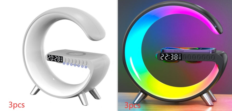 GlowCharge Pro- Wireless Charger + 200+ Pattern LED Atmosphere lamp + Bluetooth Speaker