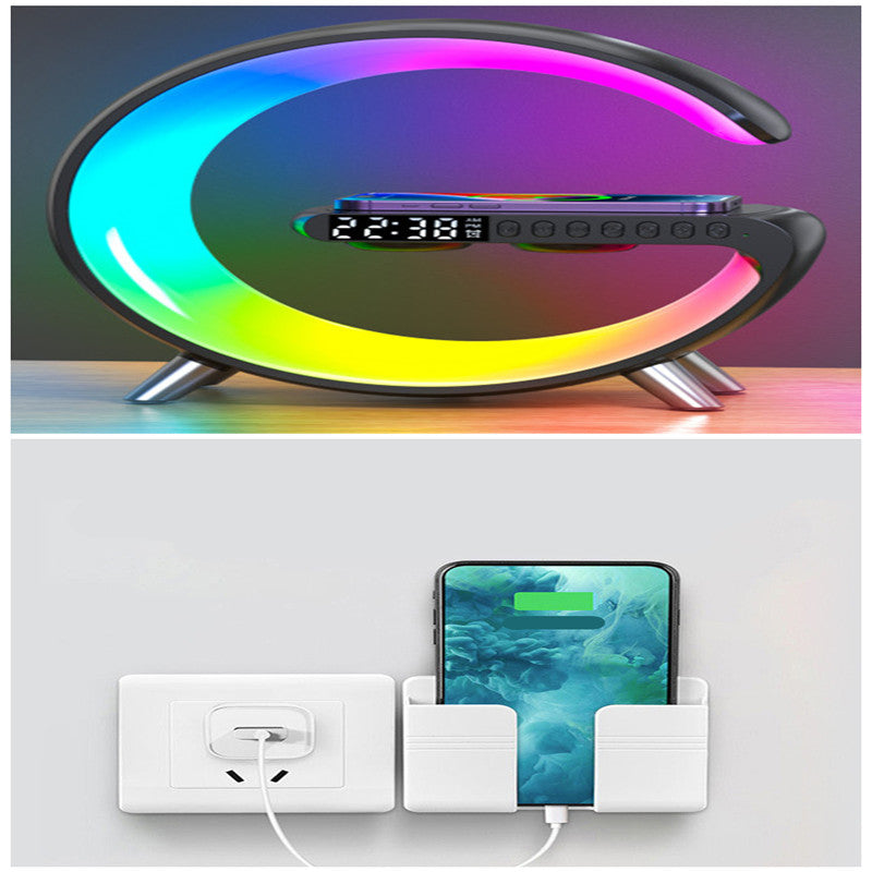 GlowCharge Pro- Wireless Charger + 200+ Pattern LED Atmosphere lamp + Bluetooth Speaker
