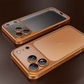 Electroplated Frosted Iphone Case - Magnetic Ring & Lens Protection