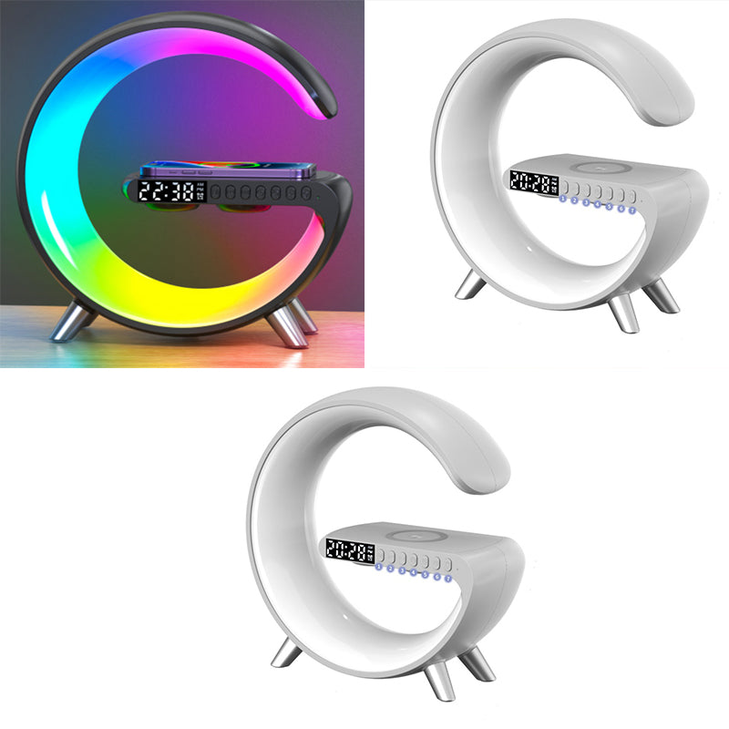GlowCharge Pro- Wireless Charger + 200+ Pattern LED Atmosphere lamp + Bluetooth Speaker