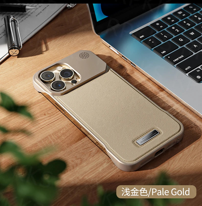 Aromatherapy Leather Case for iPhone - Magsafe Magnetic Frameless Armor Cover