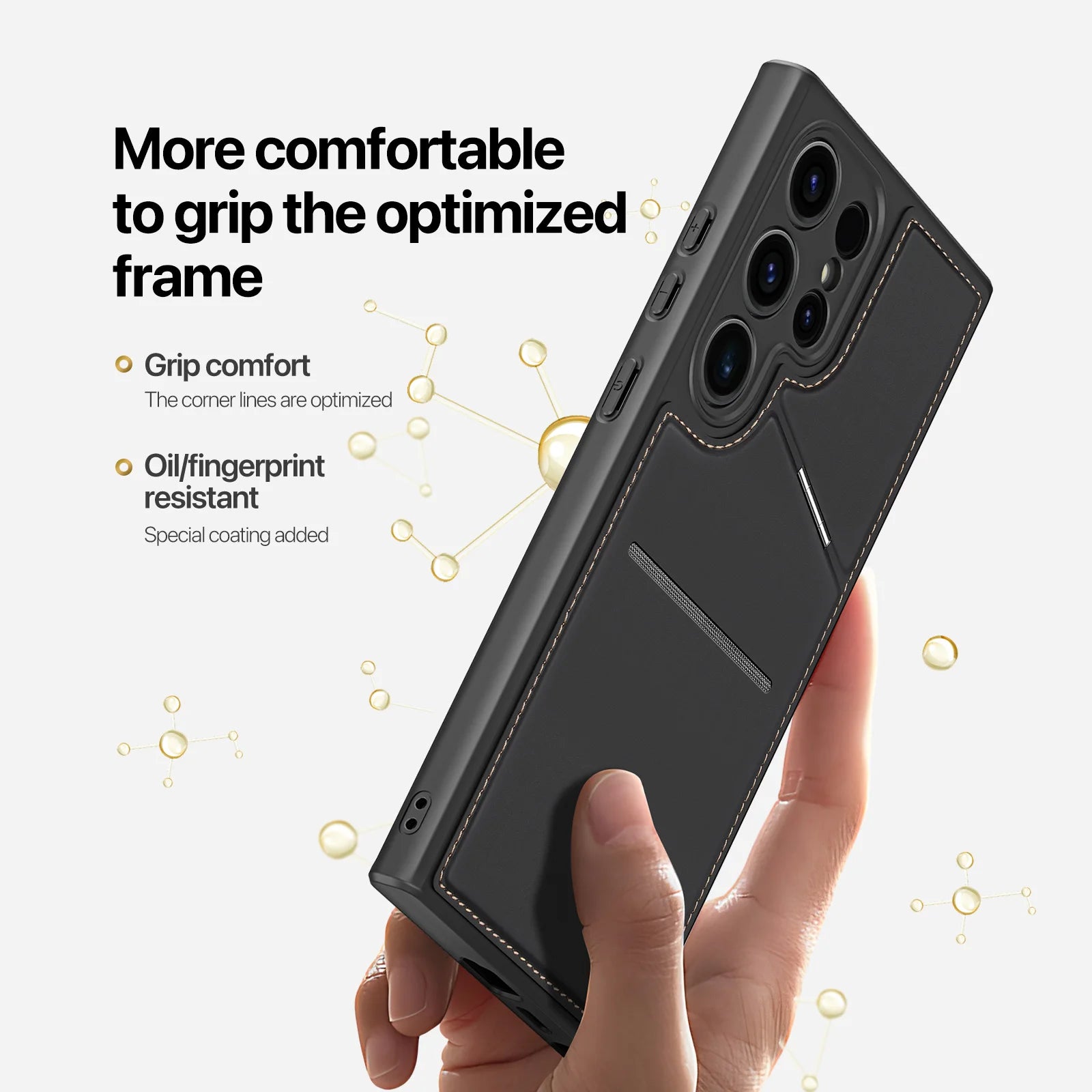 Magnetic Case For Samsung S24 - Case Phone Stand Wallet 3in1