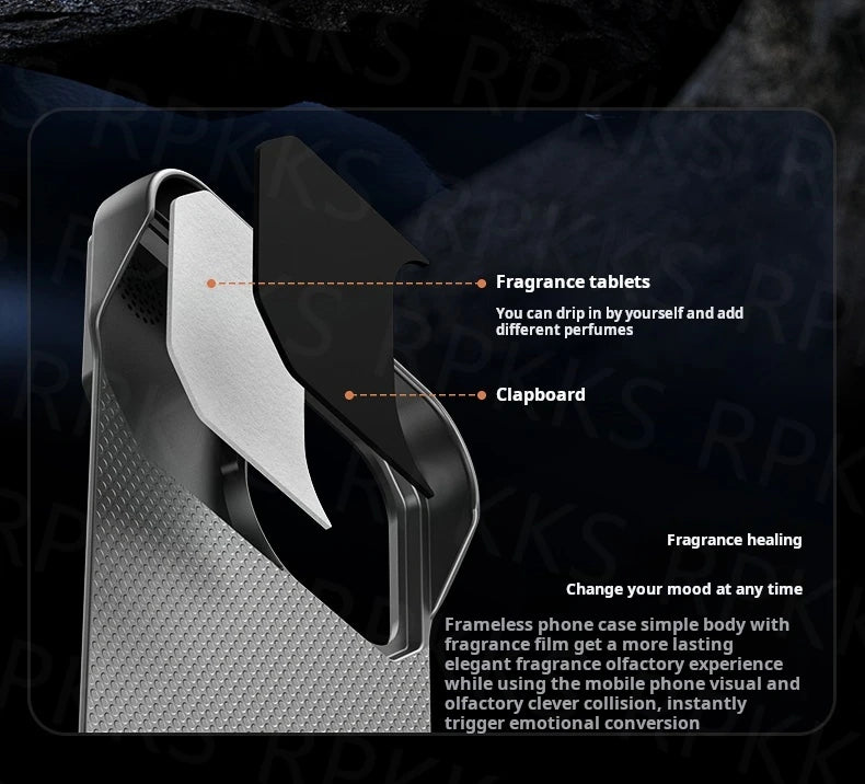 Aromatherapy Leather Case for iPhone - Magsafe Magnetic Frameless Armor Cover