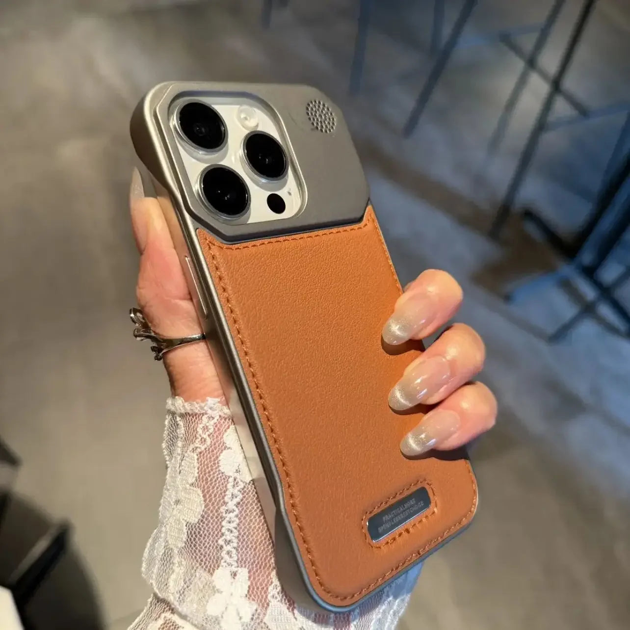 Aromatherapy Leather Case for iPhone - Magsafe Magnetic Frameless Armor Cover