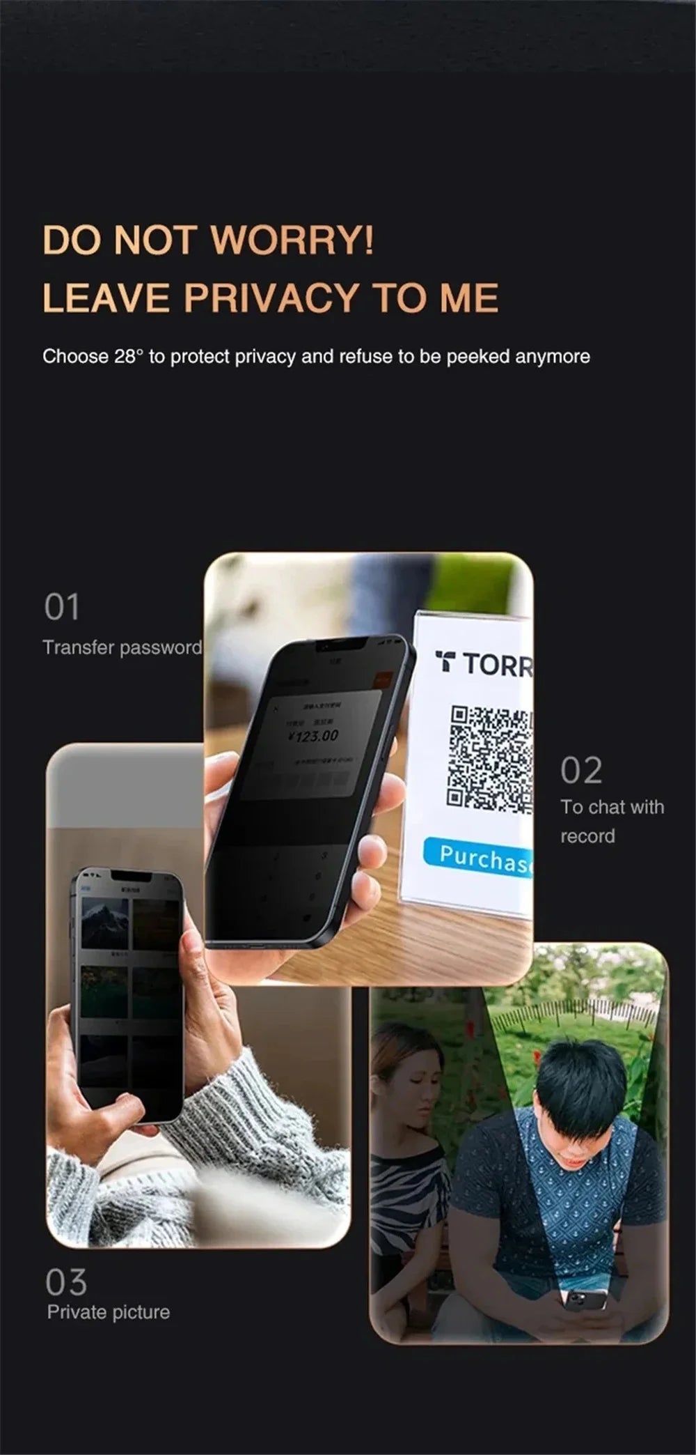 Privacy Screen Protector For iPhone