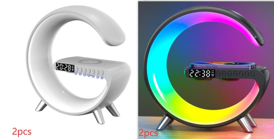 GlowCharge Pro- Wireless Charger + 200+ Pattern LED Atmosphere lamp + Bluetooth Speaker
